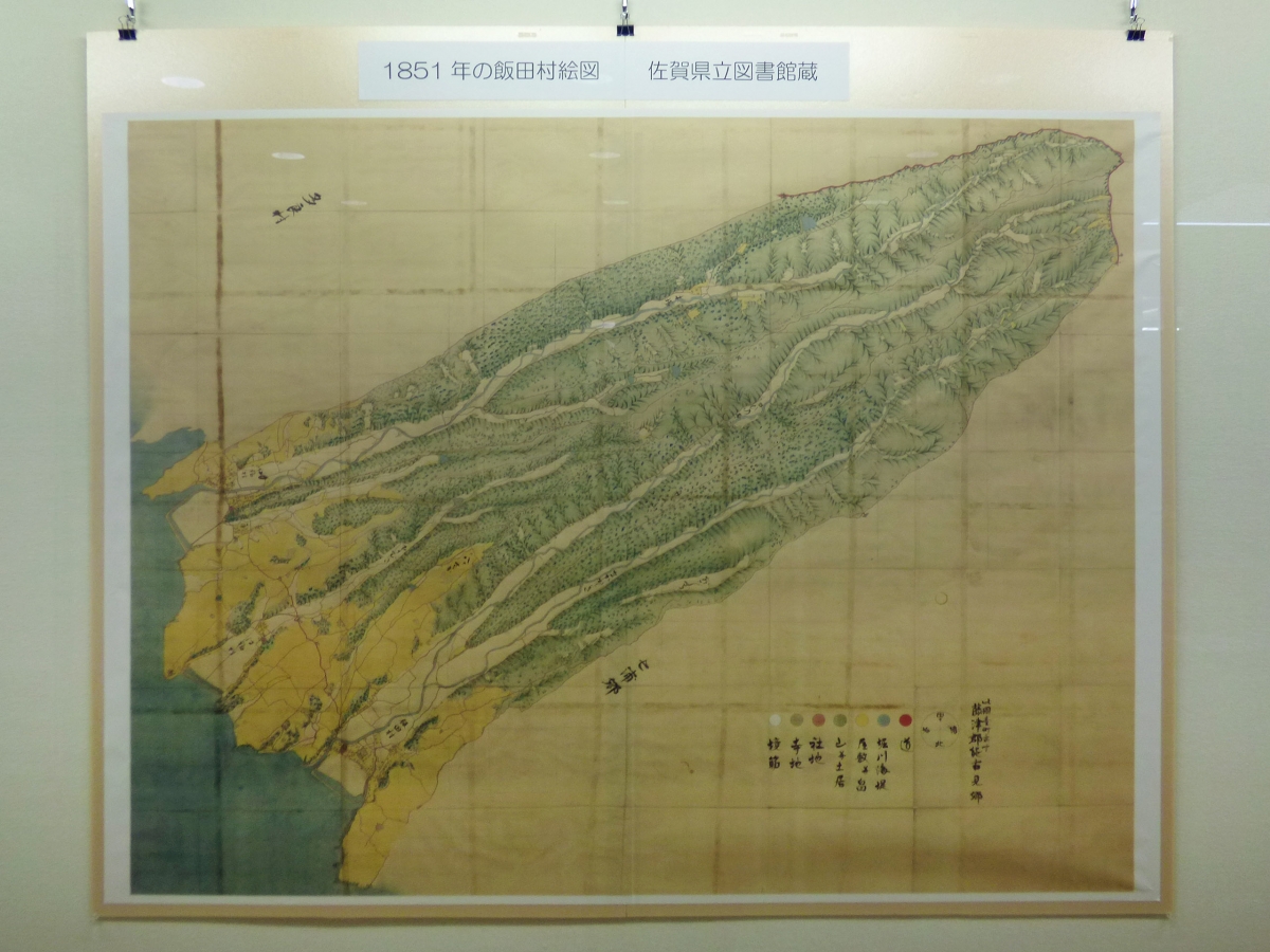 1851年の飯田村絵図